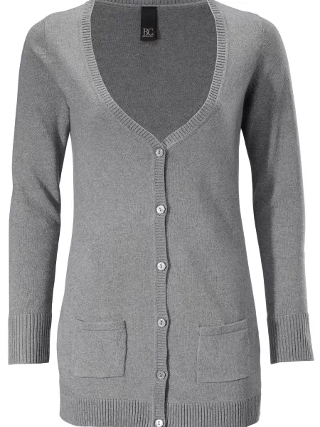 Heine Geacă tricotată gri