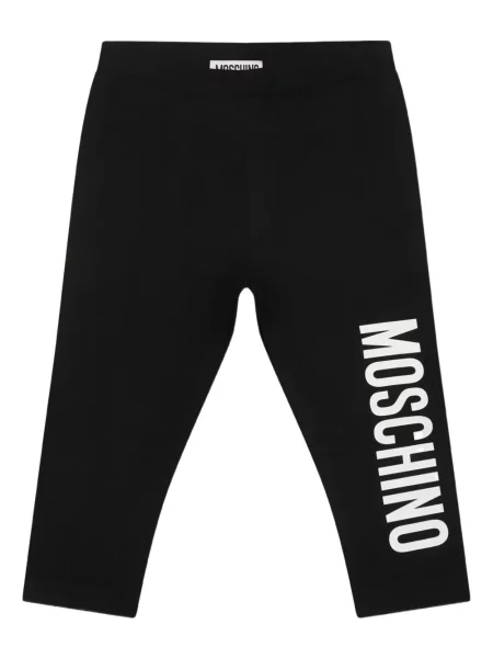 Spodnie dziecięce Moschino czarne