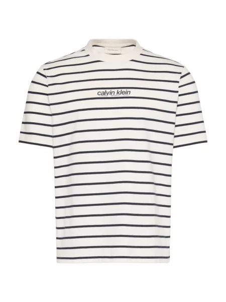 Csíkos póló Calvin Klein Jeans fehér