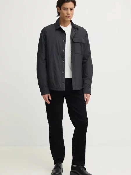 Вельветові штани Armani Exchange облягаючі чорний