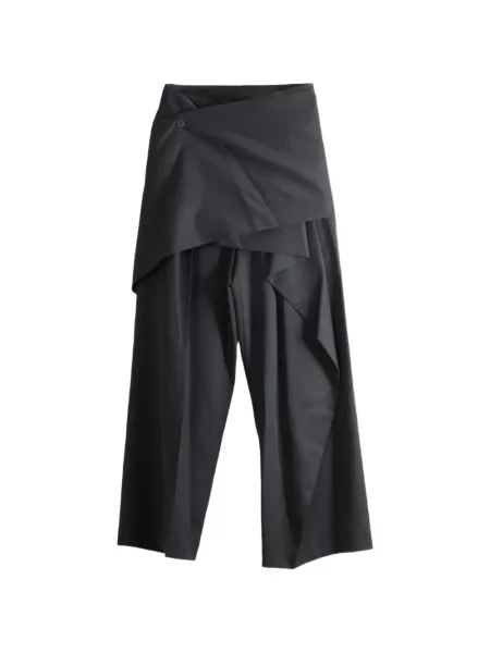 Pantaloni Issey Miyake drapate negru
