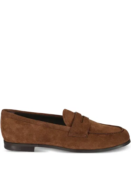 Pantofi loafer Church's din piele de căprioară maro