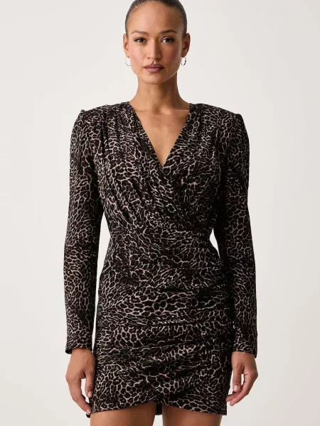 Silvian Heach rochie din vâscoză SHADE negru