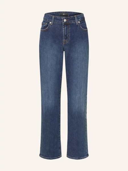 7 For All Mankind Rovné Džíny Calie indiglow