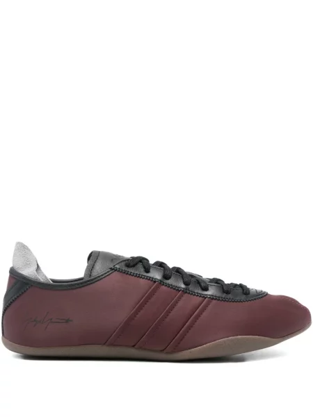 Sneakerși Y-3 cu șireturi din dantelă maro