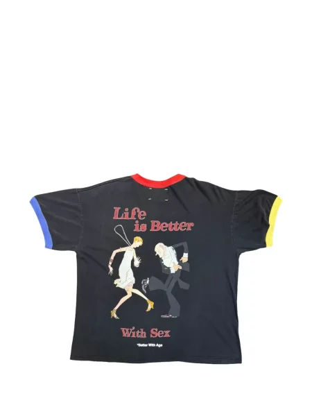 Tricou Better With Age cu imagine negru