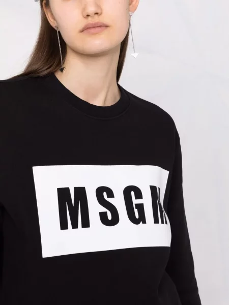 Svetr Msgm s potiskem černý
