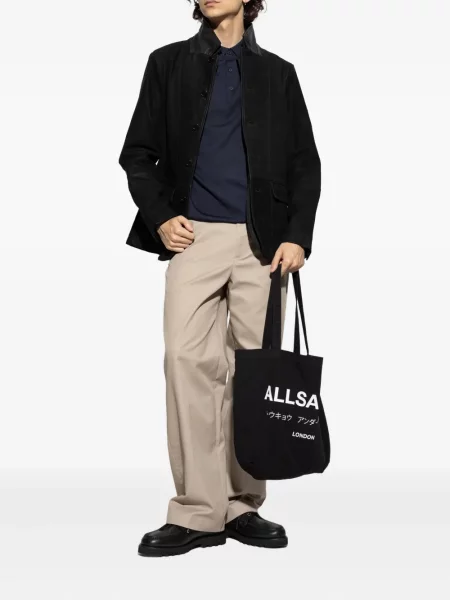 Μικρός polo Allsaints με αυτόγραφο μπλε