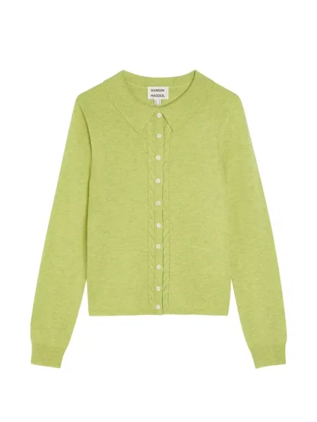 Dzianinowy kardigan Damson Madder zielony
