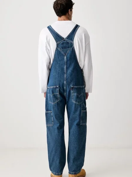 Szerokie jeansy Levi's niebieskie