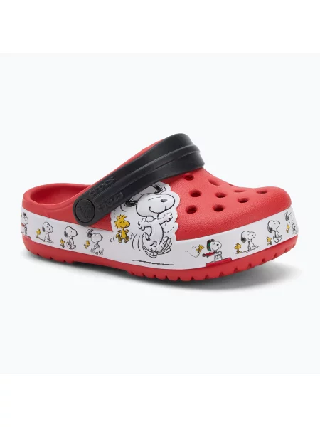Crocs Fun Lab Snoopy Woodstock Clog Toddler огнени джапанки червено