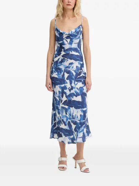 Rochie midi Guess cu imagine albastru