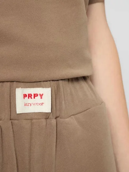 Брюки Prpy из спандекса бежевые
