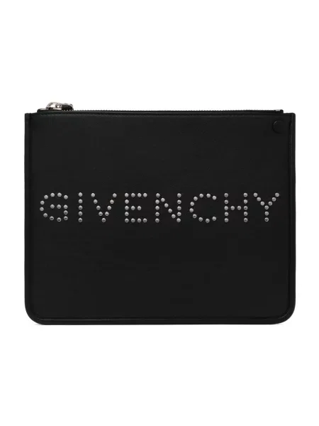 Torba Givenchy skórzana z logo czarna