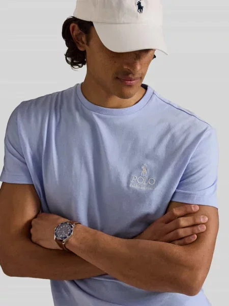 T-shirt o kroju relaxed fit z czystej bawełny z wyhaftowanym logo Polo Ralph Lauren