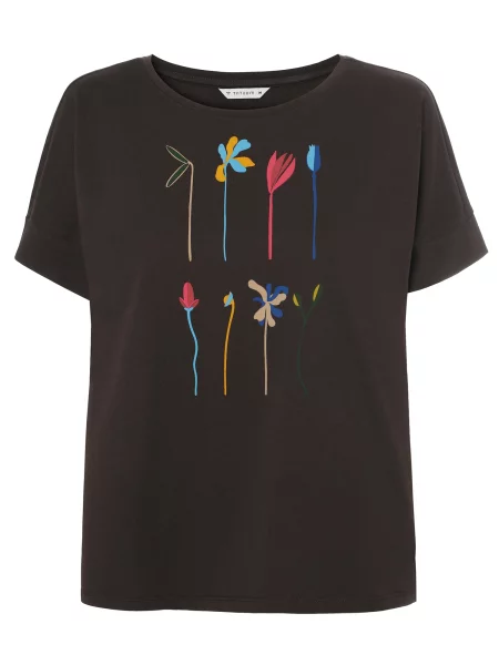 TATUUM Tricou Monki deschis / maro închis / verde / roz albastru
