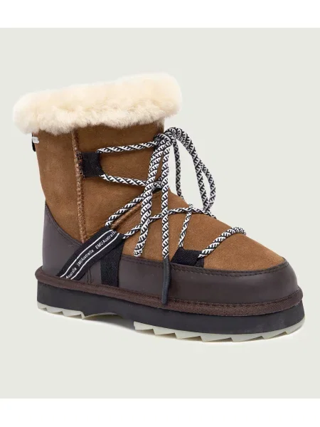 EMU Australia Hótaposó Blurred | shearling | hasított bőr barna