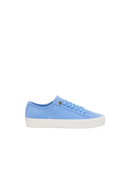Buty do tenisa Hugo zamszowe do tenisa niebieskie