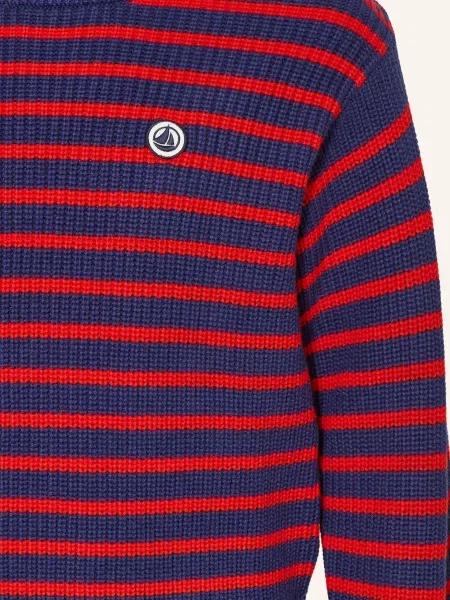 Petit Bateau Sweter blau czerwony