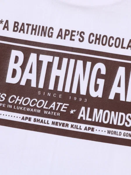 Grafic tricou A Bathing Ape® alb