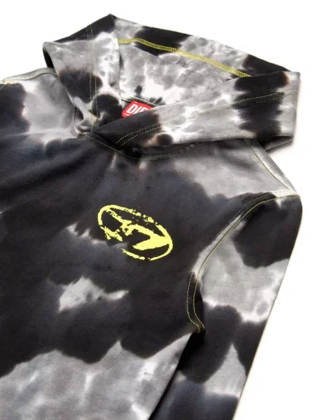 Bluza z kapturem dziecięca Diesel szara
