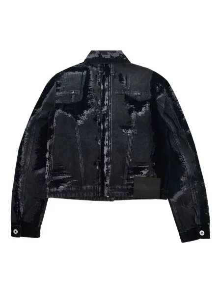 Geacă de blugi Jean Paul Gaultier cu imagine negru