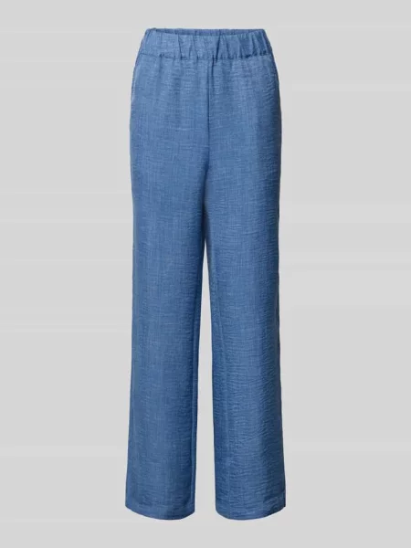 Spodnie w tkaninie stylizowanej na denim model CHARISSA' Soyaconcept niebieskie