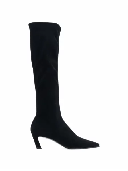 Botine Stuart Weitzman din piele de căprioară negru