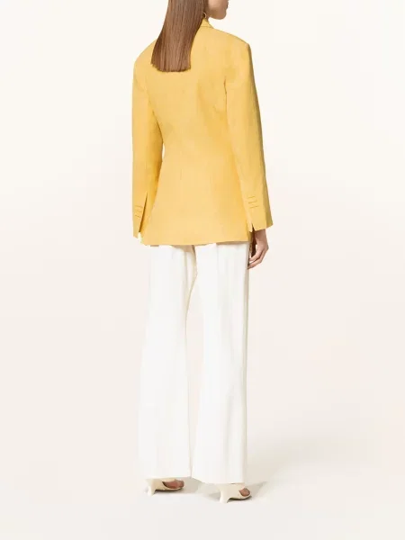 Jacquemus Blezer La Veste Tibau Z Lnem gelb