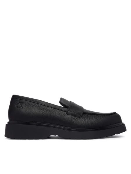 Calvin Klein Loafersy Combat Ess Loafer Tu Lth czarny