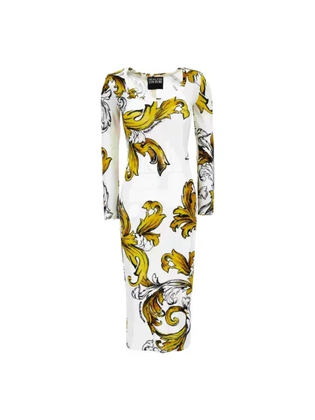 Sukienka jeansowa Versace Jeans Couture biała