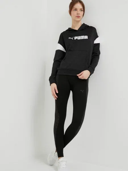 Pulover za vadbo Puma Fit Tech s kapuco črna