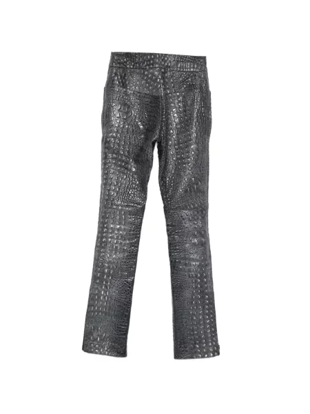 Pantaloni Mitiliane Couture din piele gri