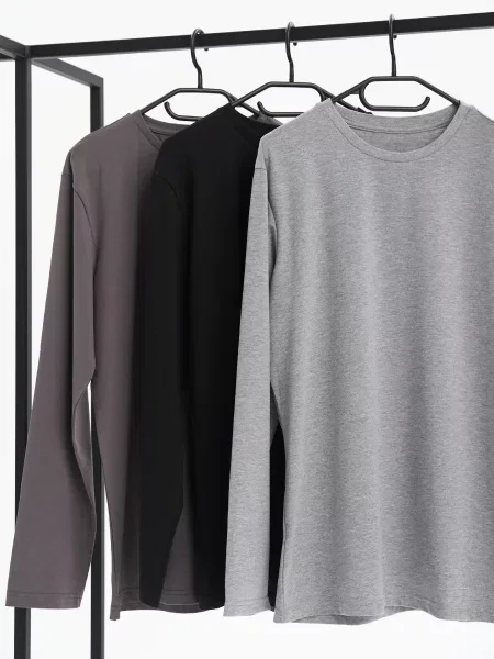 Набір лонгслівів HANDY WEAR Cotton Basic мультиколор бавовна/еластан