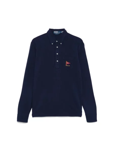 Koszulka polo Polo Ralph Lauren z długim rękawem granatowa