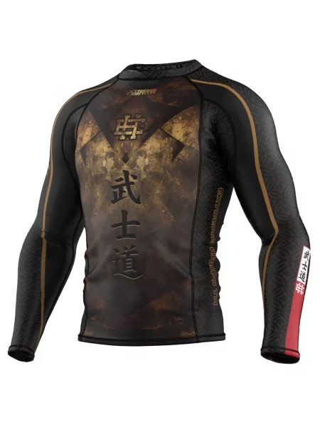 Koszulka sportowa Rashguard do MMA EXTREME HOBBY BUSHIDO czarna