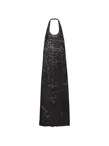 Rochie Rick Owens cu imagine cu gât halter negru