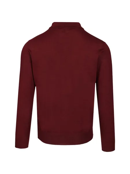 Lung tricou polo Fedeli roșu