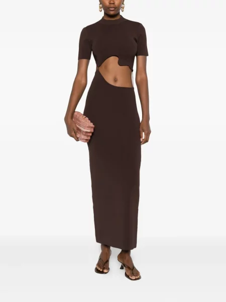 Rochie maxi Christopher Esber de costum maro