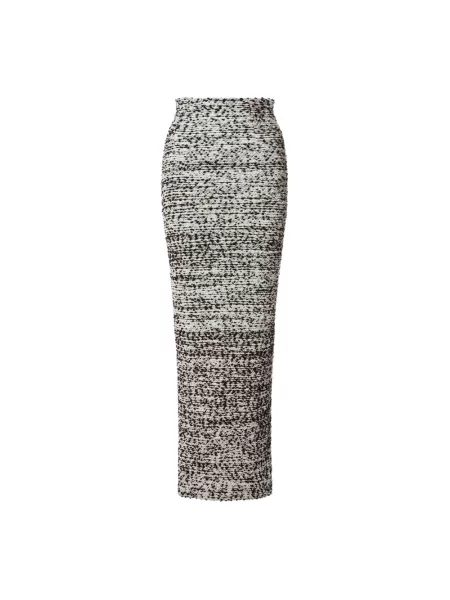 Długa spódnica maxi Alberta Ferretti wełniana szara