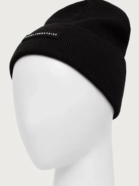 Alpha Industries czapka beanie Rubber Logo czarna
