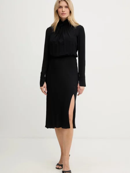 Patrizia Pepe rochie din vâscoză negru