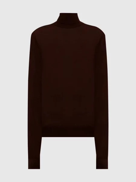 Гольф з вовни кашеміру та шовку Saint Laurent коричневий