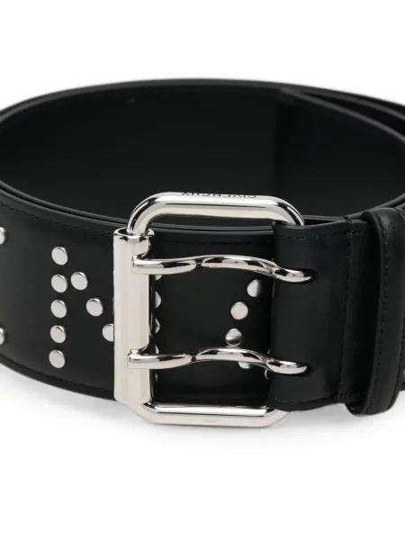 Curea Givenchy din piele cu tepi negru
