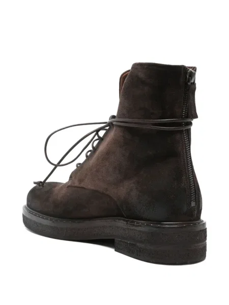 Botine Marsell cu șireturi din dantelă maro