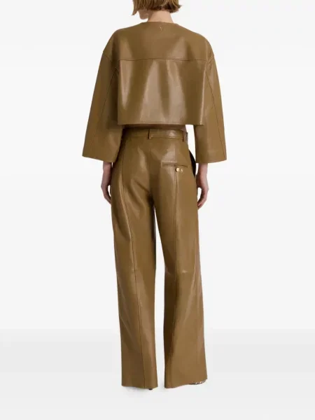 Geanta de piele Alberta Ferretti verde
