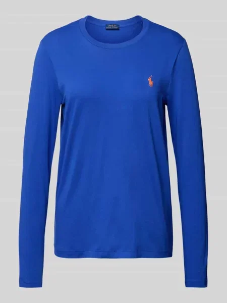 Bluzka z długim rękawem z wyhaftowanym logo Polo Ralph Lauren