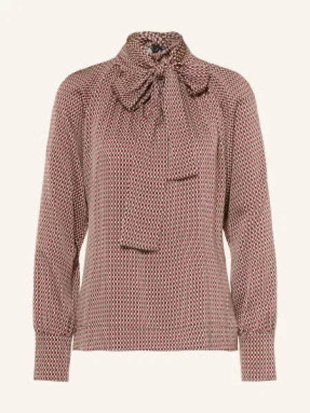 Reiss Halenka S Vázačkou Eden tmavě červená khaki béžová