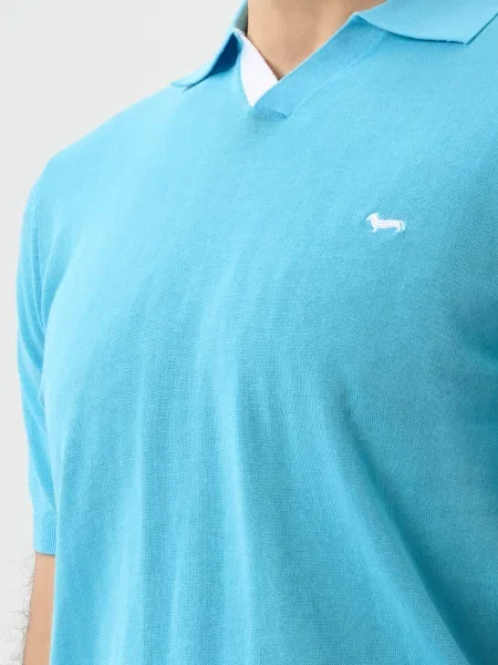 Поло Harmont&blaine голубое