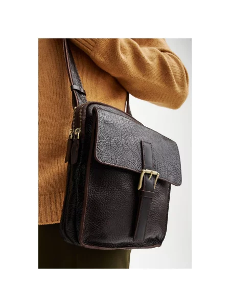 Кожаная сумка Estro коричневая